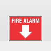 Custom Metal Sign,Fire Alarm Below Sign
